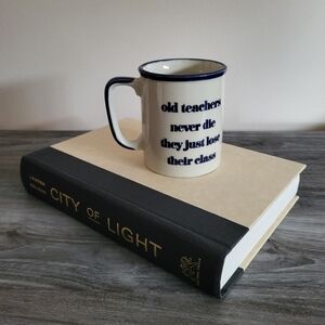 Vintage Teachers Ceramic Novelty Coffee Mug 70s